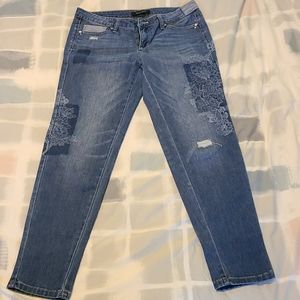 WHBM Girlfriend Cropped Jeans